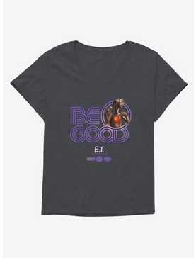 E.T. 40th Anniversary Be Good Striped Font Purple Girls T-Shirt Plus Size, , hi-res