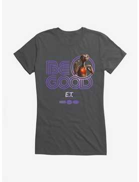 E.T. 40th Anniversary Be Good Striped Font Purple Girls T-Shirt, , hi-res