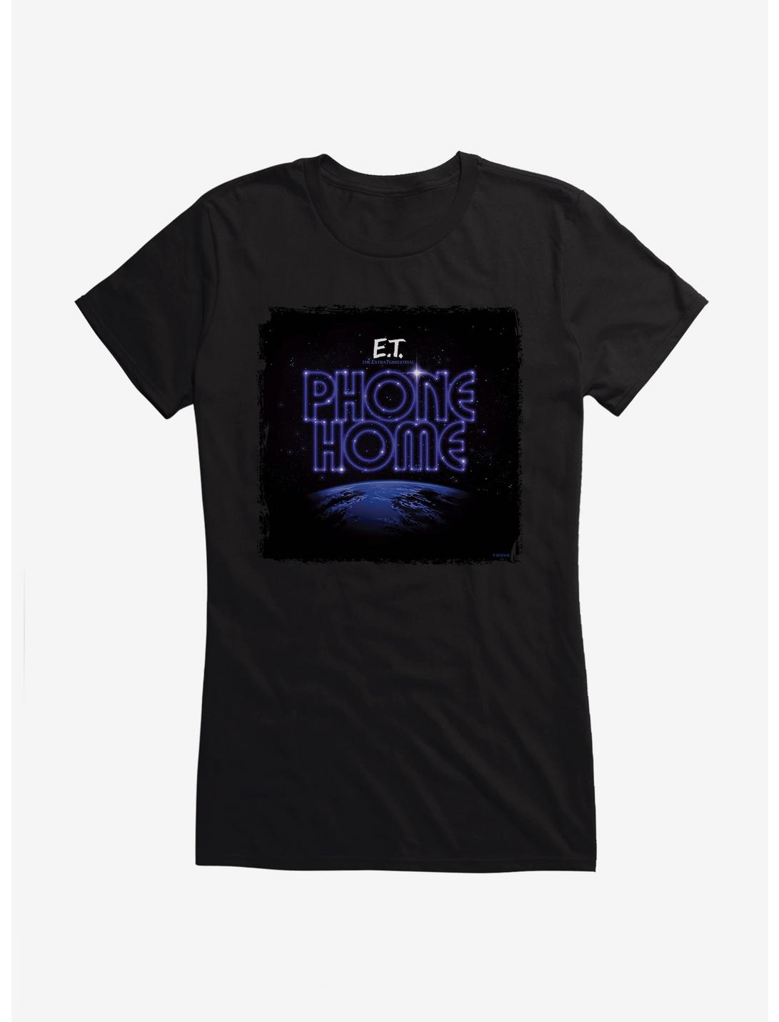 E.T. 40th Anniversary Phone Home Stars Girls T-Shirt, BLACK, hi-res