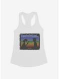 E.T. 40th Anniversary Where Are You From E.T And Elliott Silhouette Girls Tank, WHITE, hi-res