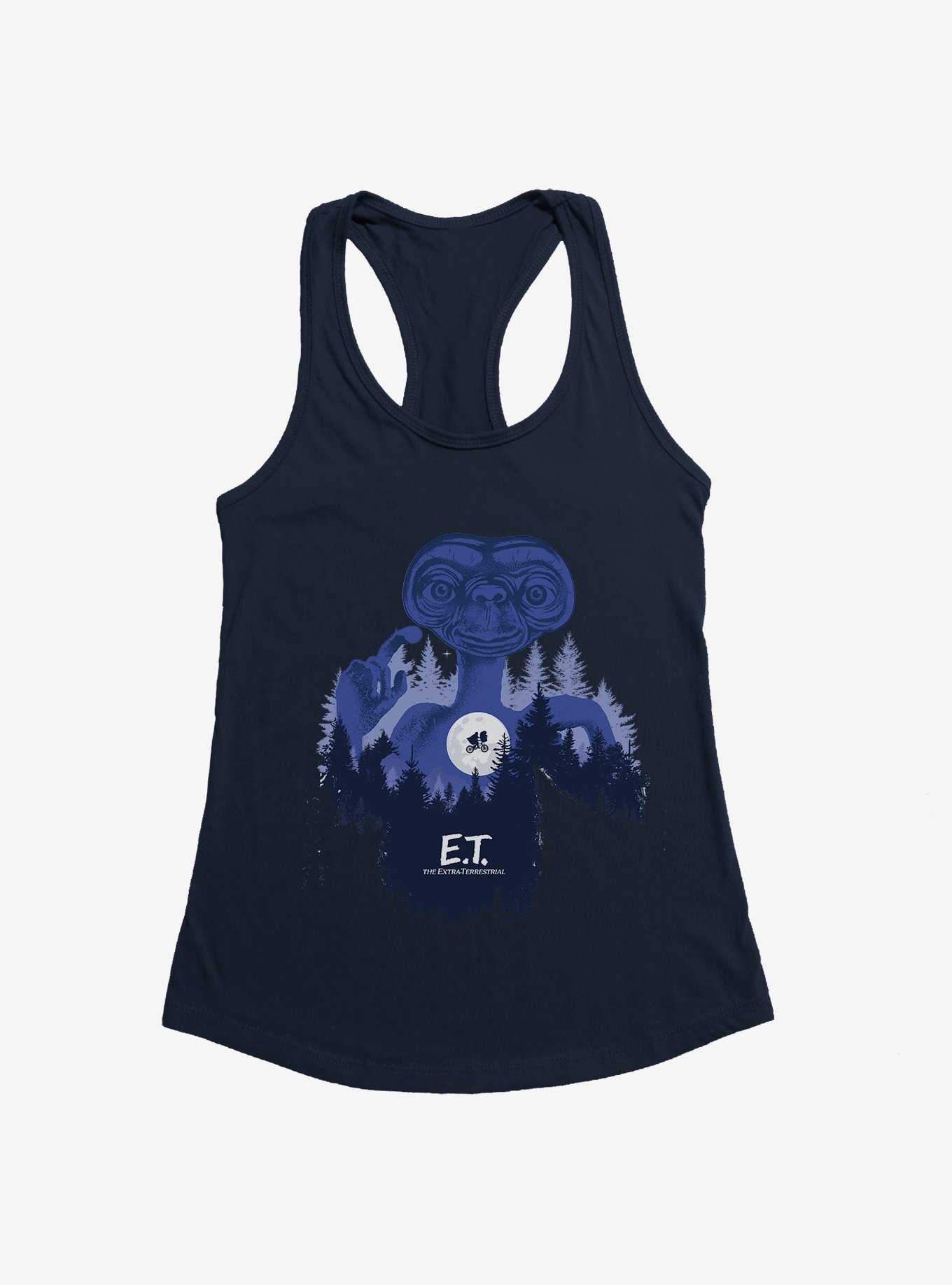 E.T. 40th Anniversary Flying Bicycle In Woods Graphic Girls Tank, , hi-res