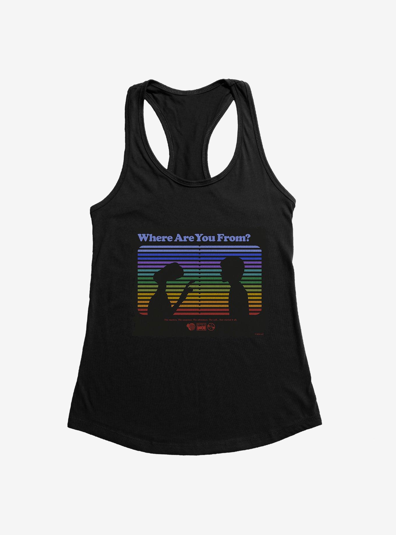 E.T. 40th Anniversary Where Are You From E.T And Elliott Silhouette Girls Tank