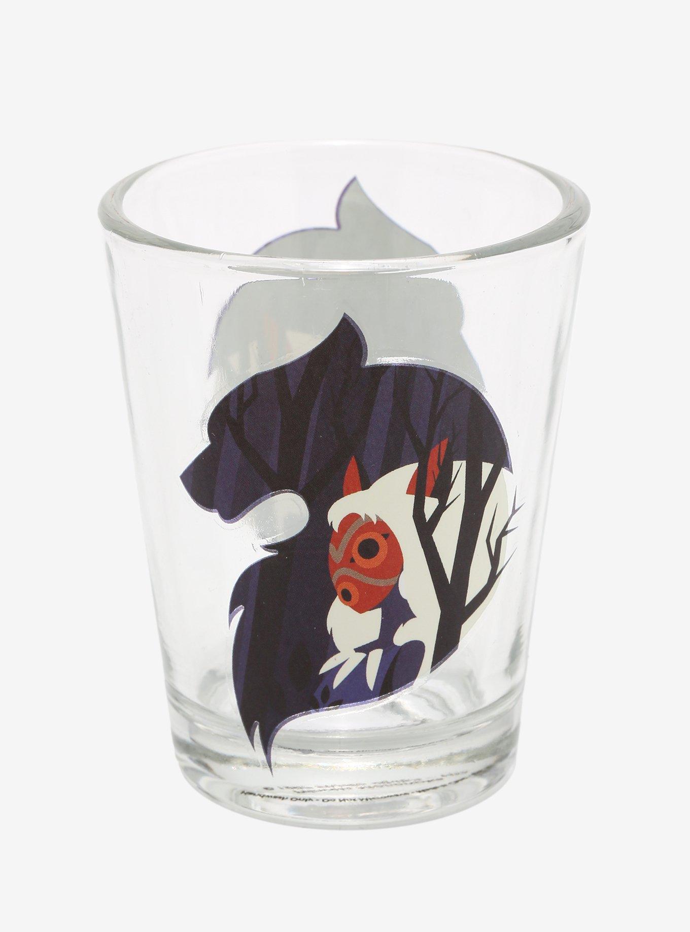Studio Ghibli Princess Mononoke Silhouette Mini Glass, , hi-res
