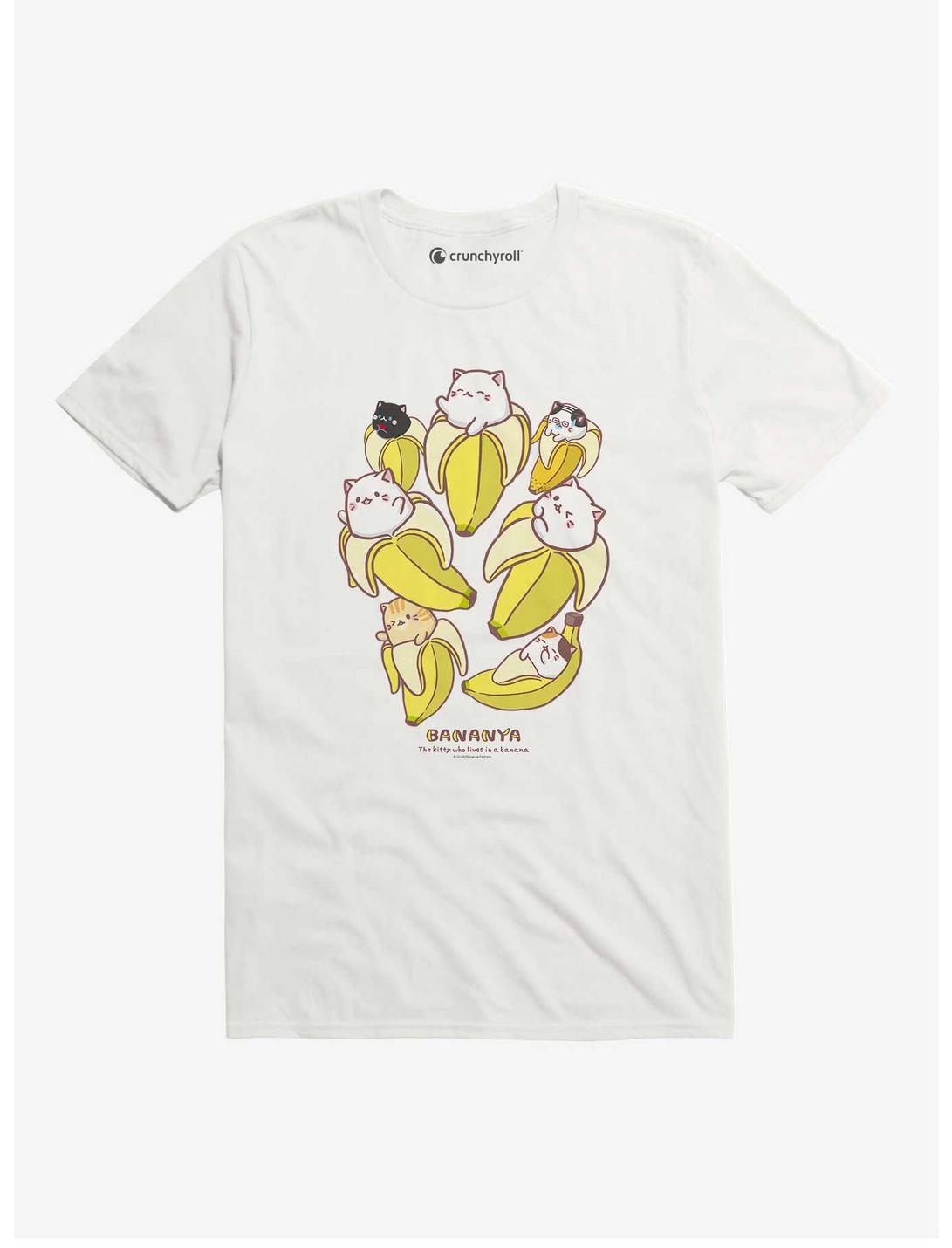 Bananya Group T-Shirt, WHITE, hi-res