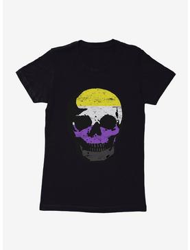 ICreate Pride Nonbinary Flag Skull T-Shirt, , hi-res