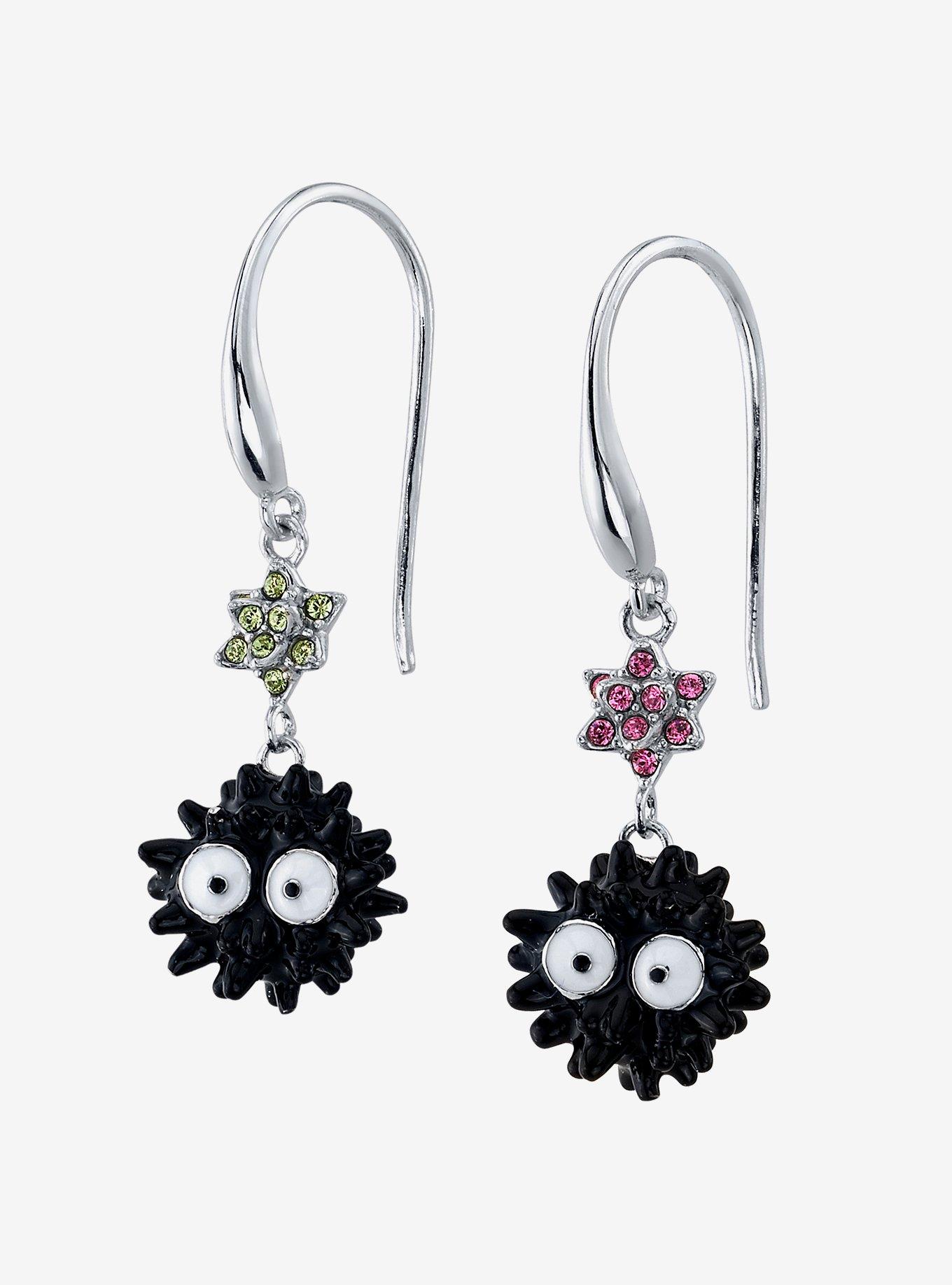Studio Ghibli X RockLove Spirited Away Soot Sprite Drop Earrings, , hi-res