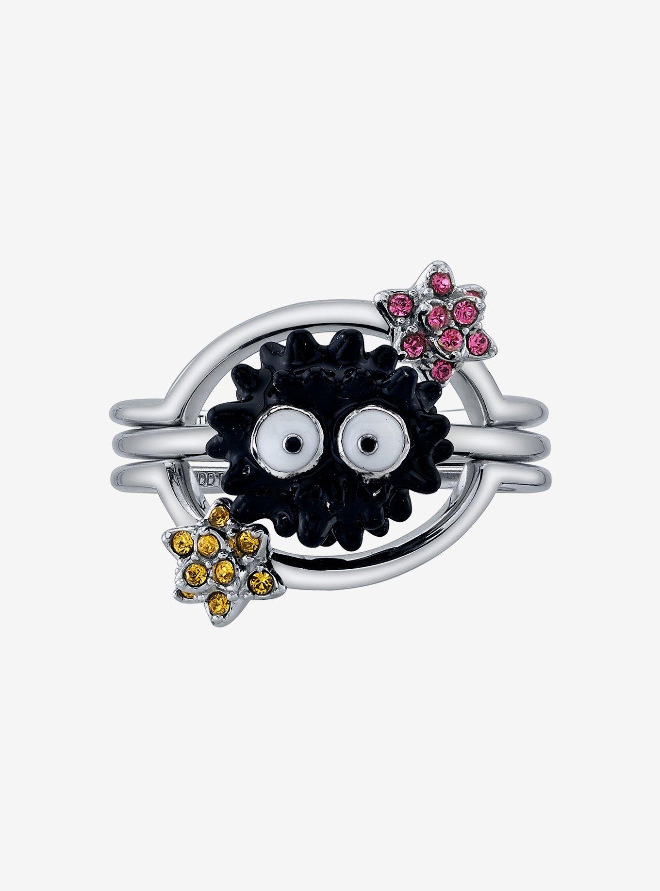 Studio Ghibli X RockLove Spirited Away Soot Sprite Stacker Ring