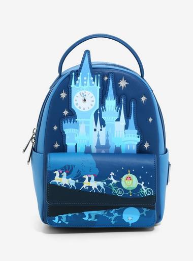 NEW Disney Loungefly Cinderella Castle Crossbody Bag Purse & Mini Backpack  Set