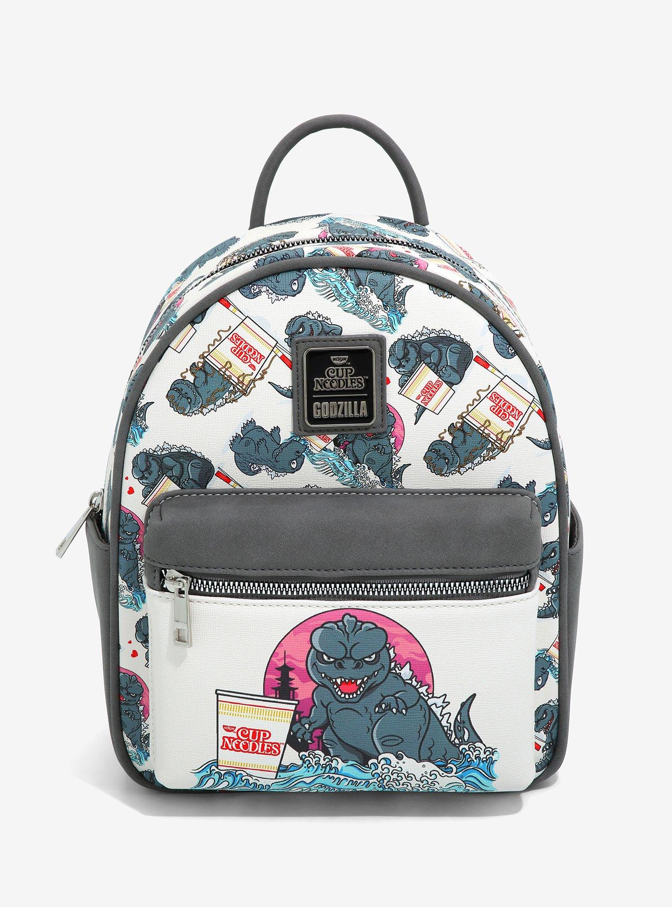 Godzilla backpack shop and lunchbox