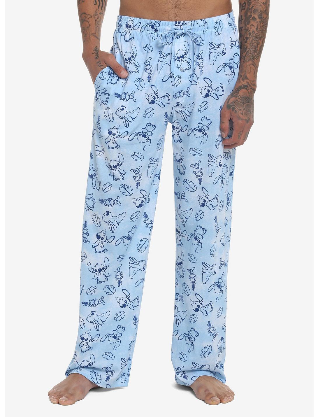 Disney Lilo & Stitch Sketch Pajama Pants, BLUE, hi-res