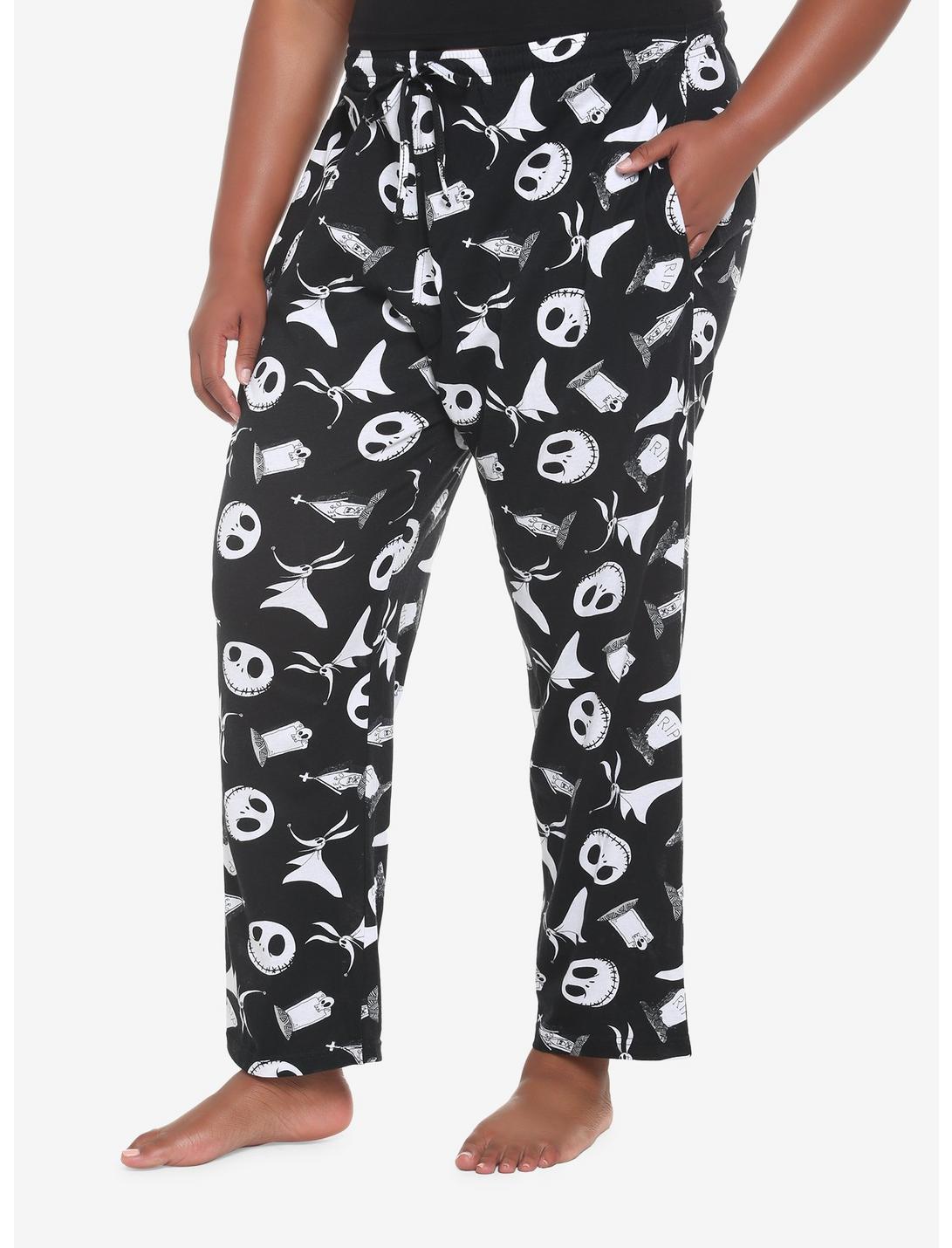 The Nightmare Before Christmas Jack & Zero Pajama Pants Plus Size, MULTI, hi-res