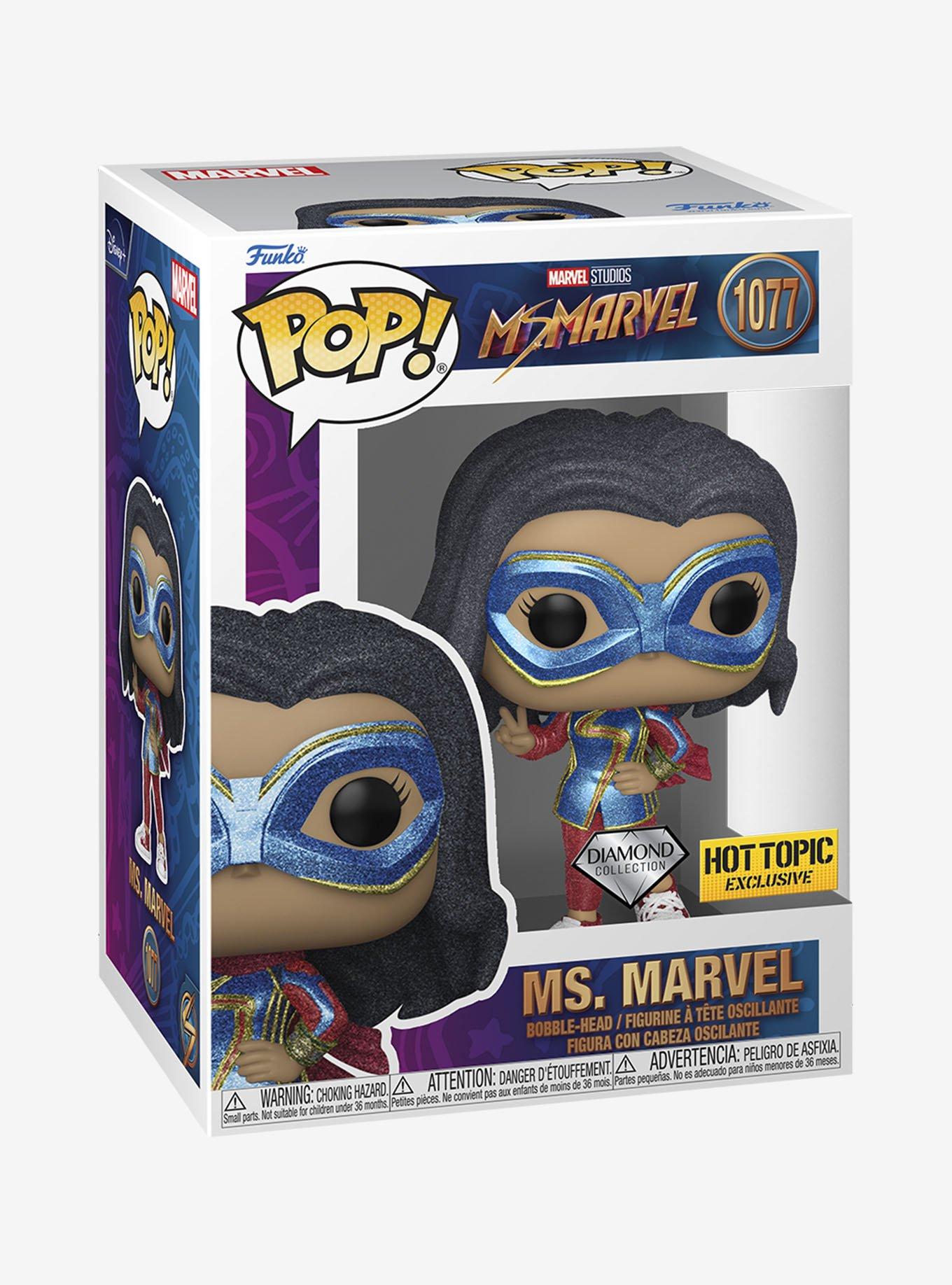 Funko Marvel Ms. Marvel Diamond Collection Pop! Ms. Marvel Vinyl Bobble-Head Hot Topic Exclusive