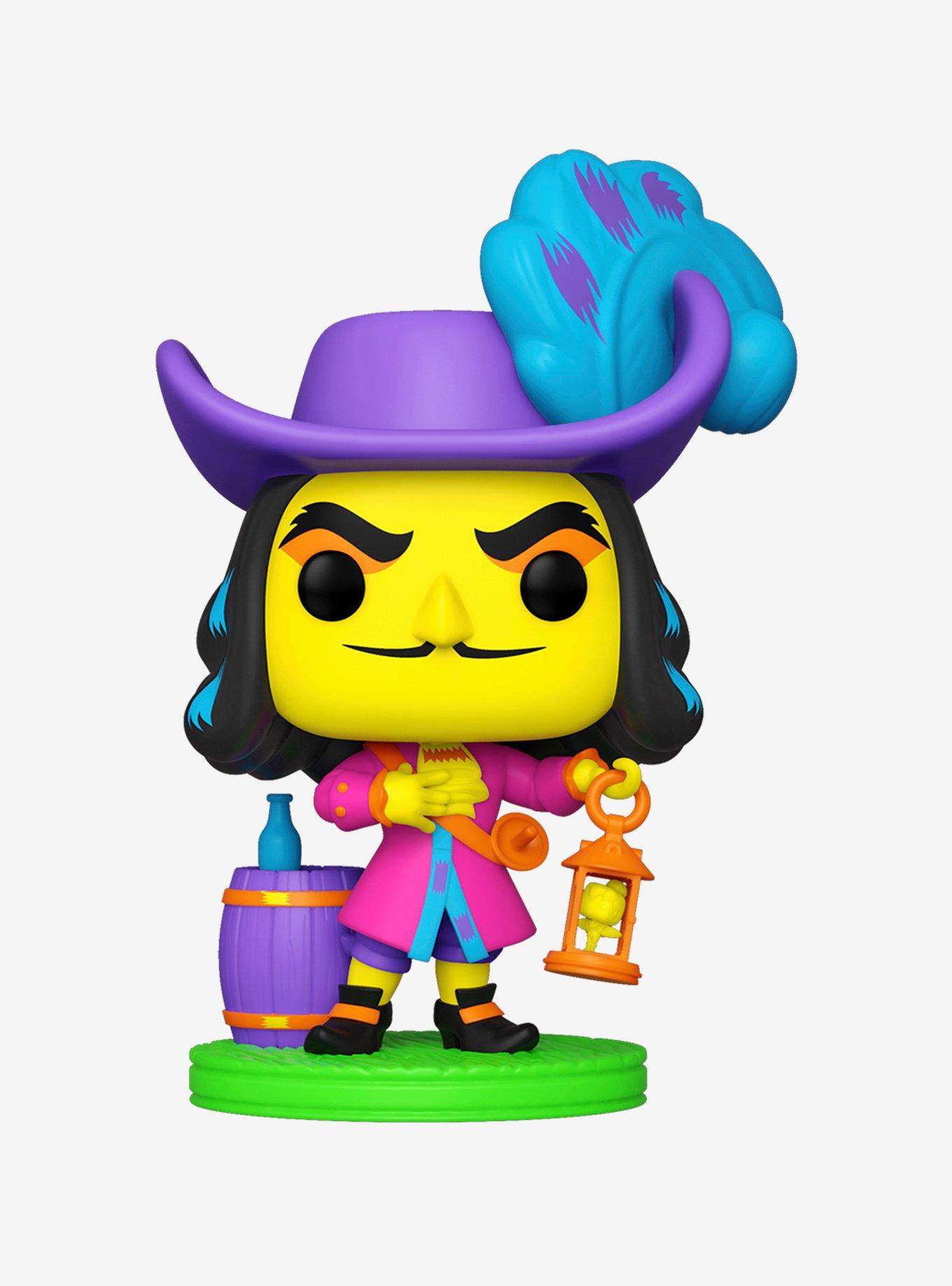 Disney Villains Pop! Captain Hook (Blacklight) Vinyl Figure Hot Topic Exclusive, , hi-res