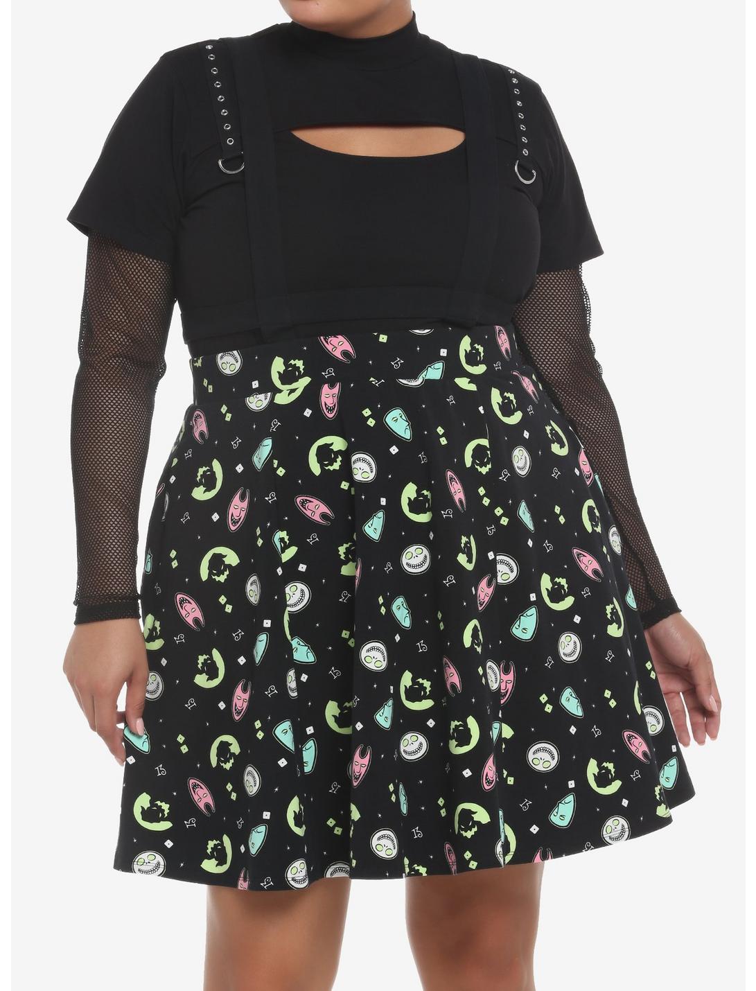 The Nightmare Before Christmas Oogie's Boys Harness Suspender Skirt Plus Size, MULTI, hi-res