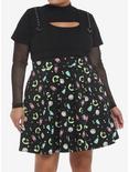 The Nightmare Before Christmas Oogie's Boys Harness Suspender Skirt Plus Size, MULTI, hi-res