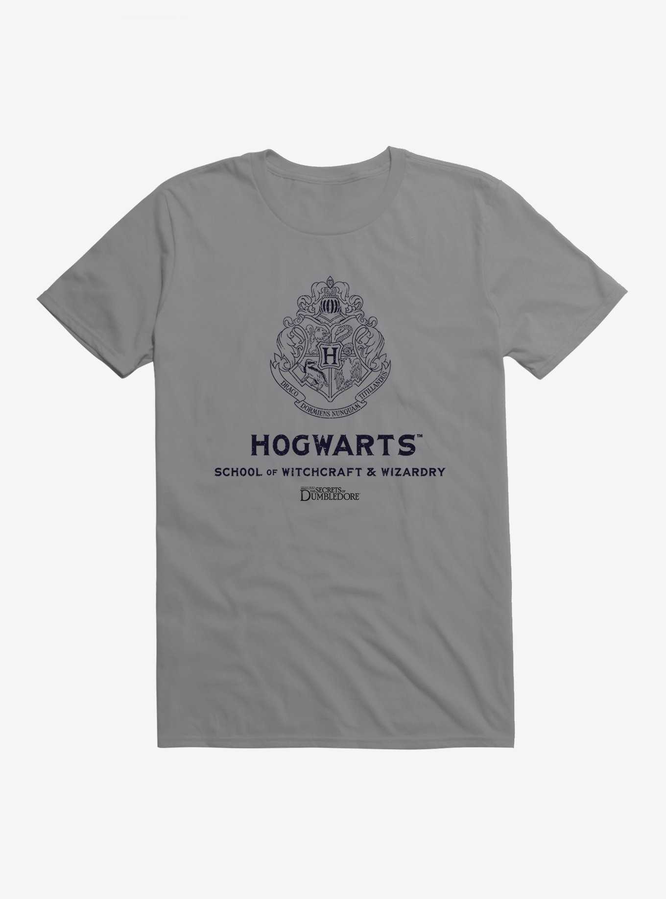 Fantastic Beasts: The Secrets Of Dumbledore Hogwarts Witchcraft & Wizardry T-Shirt, STORM GREY, hi-res