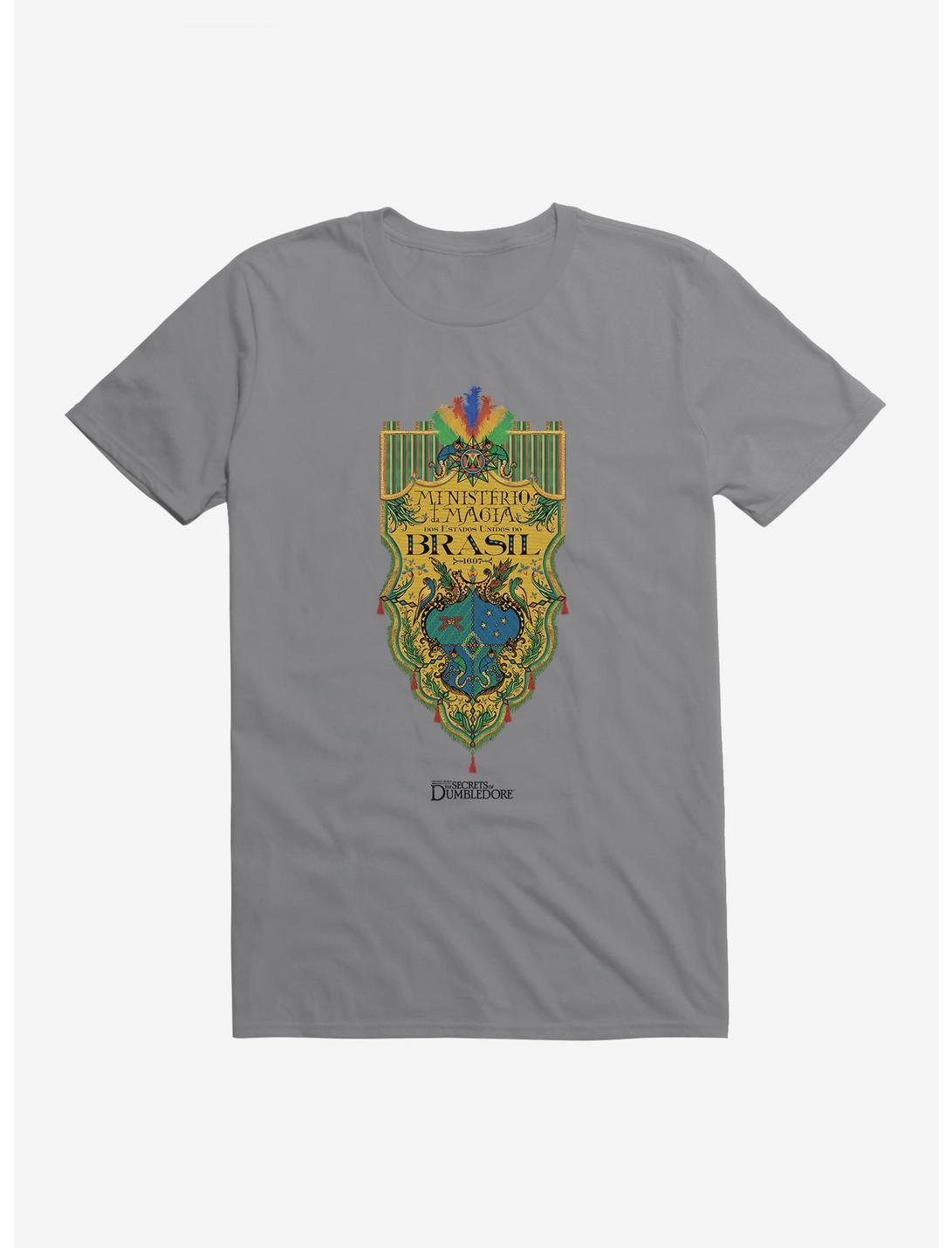 Fantastic Beasts: The Secrets Of Dumbledore Ministerio Da Magia Brasil Crest T-Shirt, STORM GREY, hi-res