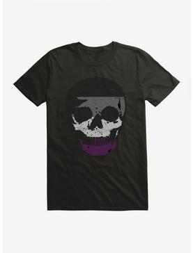 ICreate Pride Asexual Flag Skull T-Shirt, , hi-res