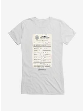 Fantastic Beasts: The Secrets Of Dumbledore Hogwarts Class Schedule Girls T-Shirt, WHITE, hi-res