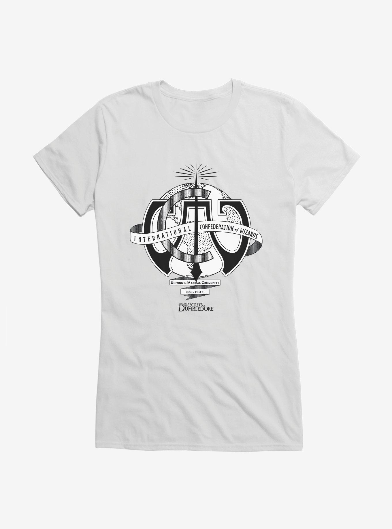 Fantastic Beasts: The Secrets Of Dumbledore International Confederation Of Wizards Girls T-Shirt, WHITE, hi-res