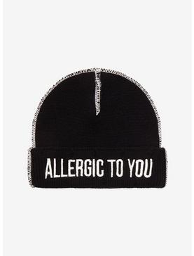 Allergic To You Contrast Stitch Beanie, , hi-res