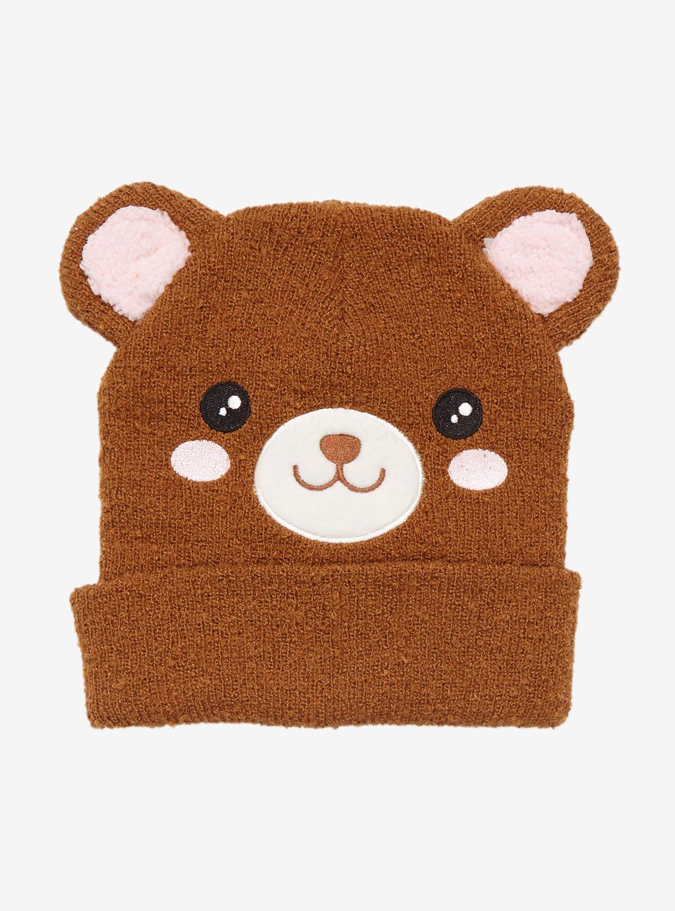 Teddy store bear beanie