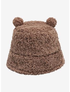 Teddy Bear 3D Ears Sherpa Bucket Hat, , hi-res