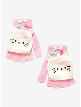 Hello Kitty Fingerless Gloves, , hi-res