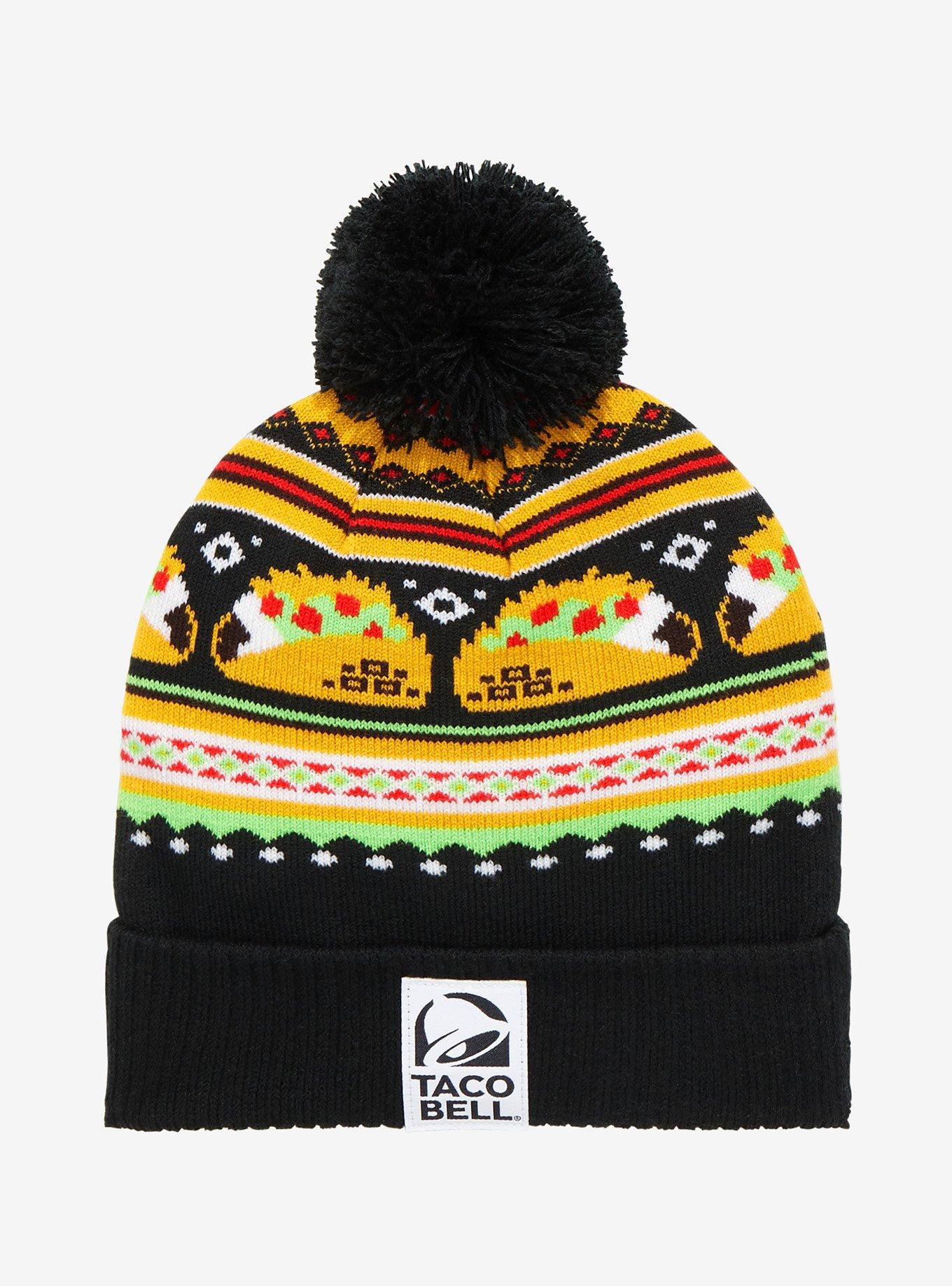Taco Bell Pom Beanie, , hi-res