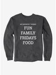 iCreate My Favorite F Words Sweatshirt, , hi-res