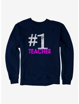 iCreate Number 1 Teacher Pink Text Sweatshirt, , hi-res