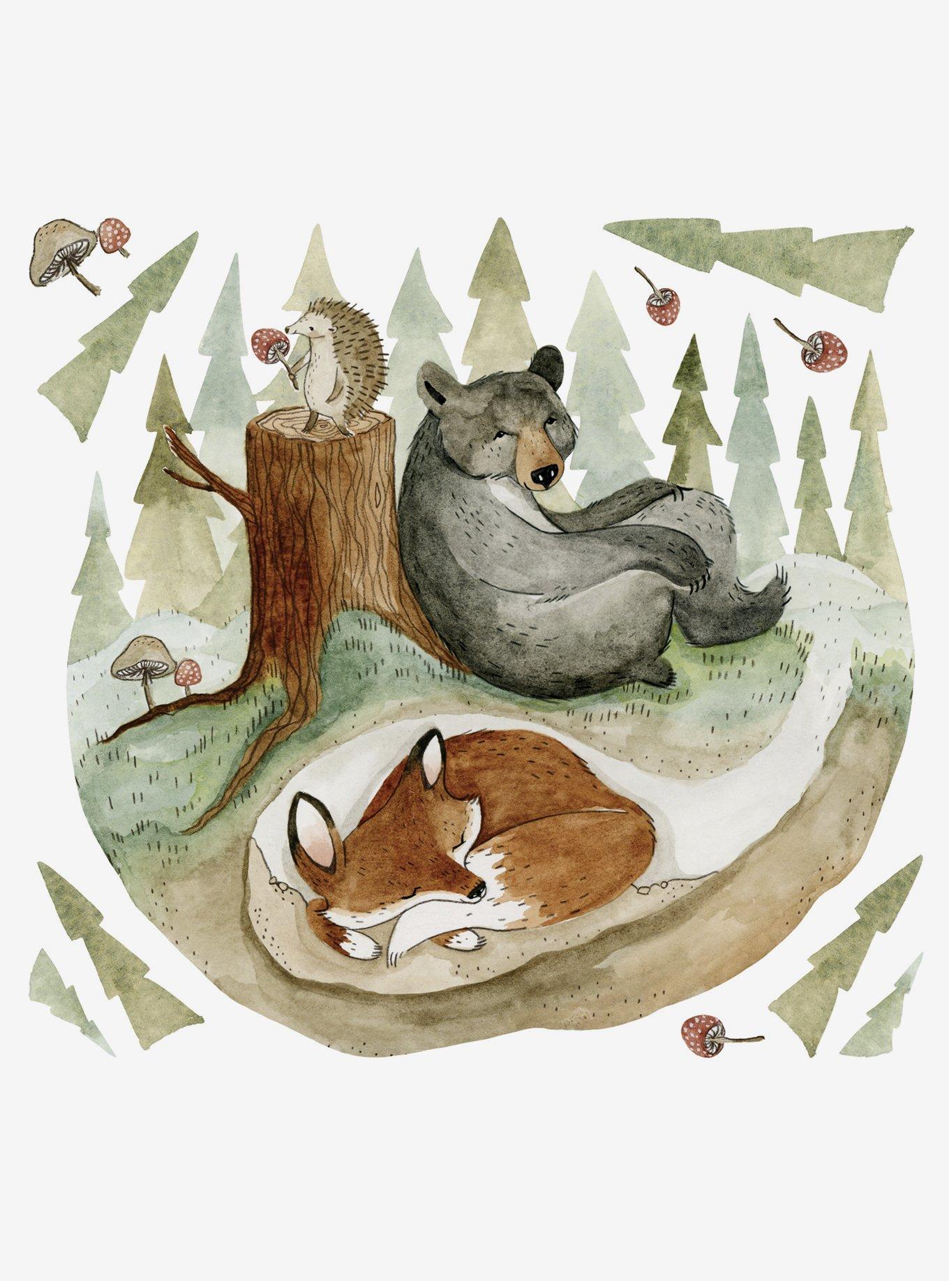 Fox And Friends Peel And Stick Giant Wall Decals, , hi-res