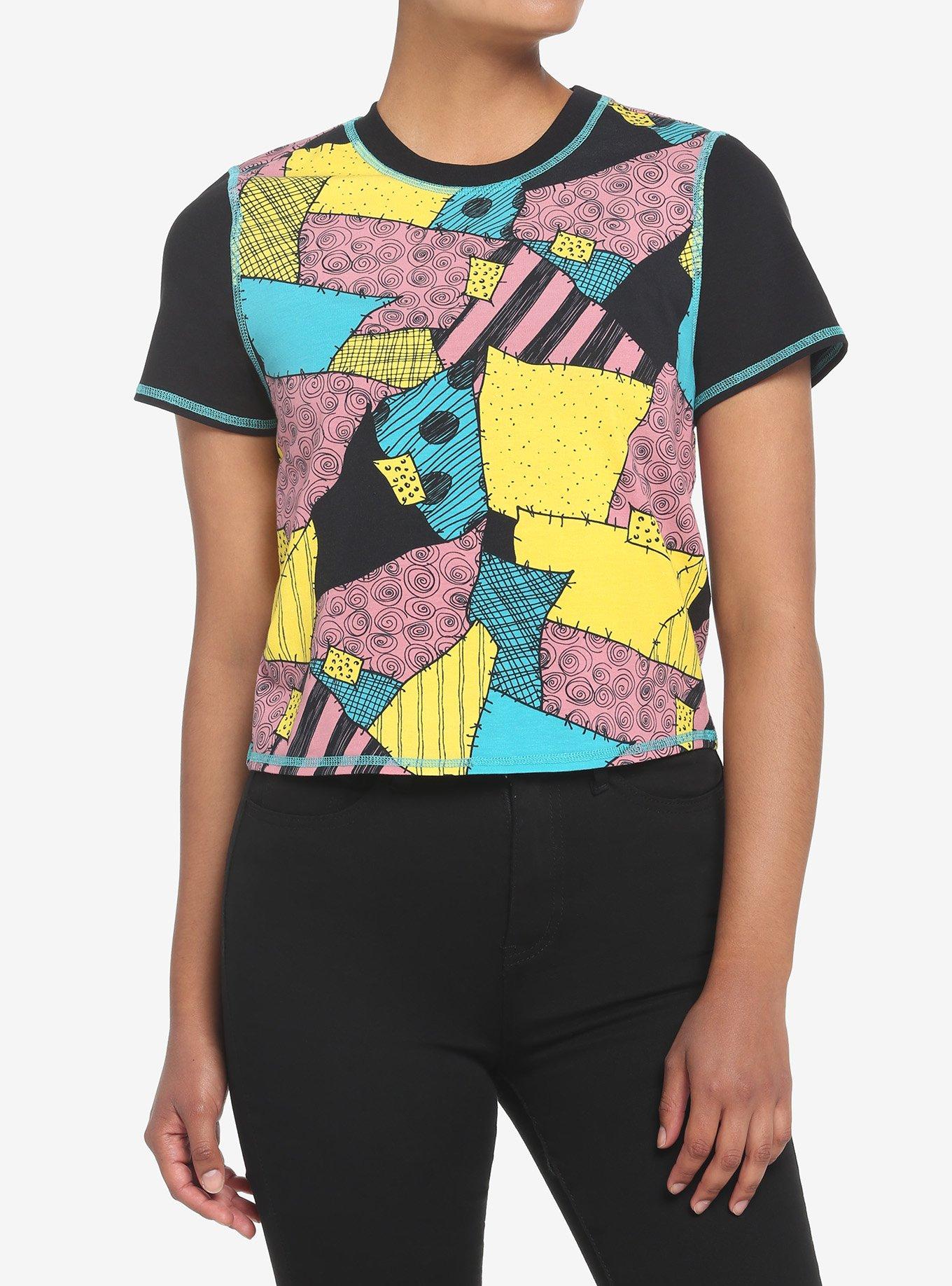 The Nightmare Before Christmas Sally Patchwork Skimmer Top, MULTI, hi-res