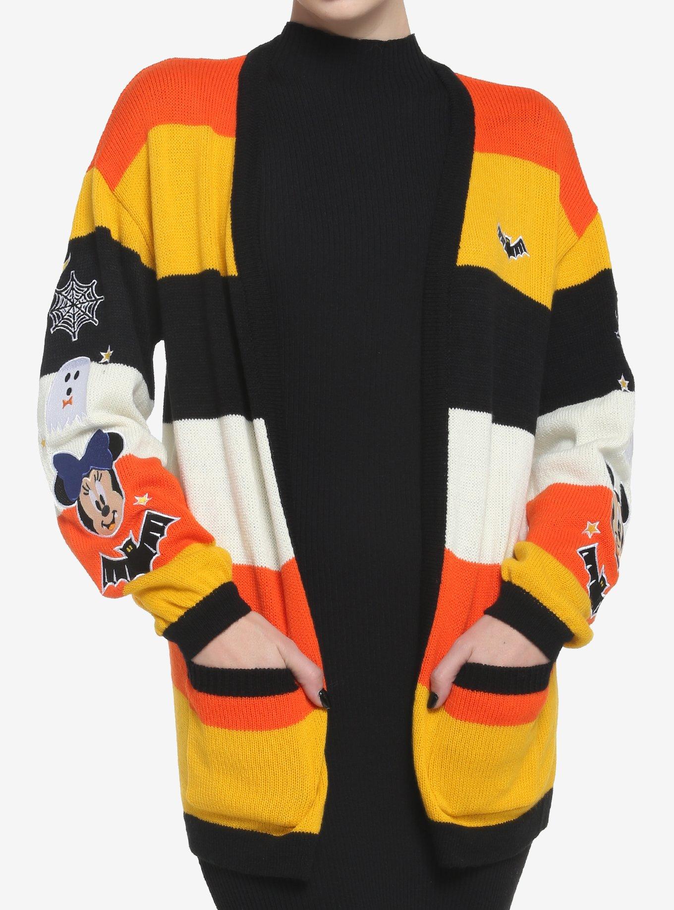 Her Universe Disney Halloween Mickey Mouse Stripe Cardigan Her Universe Exclusive  Her Universe