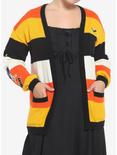 Her Universe Disney Halloween Mickey Mouse Stripe Open Cardigan Plus Size Her Universe Exclusive, MULTI, hi-res