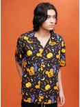 Our Universe Disney Halloween Mickey Mouse Pumpkins Woven Button-Up, MULTI, hi-res