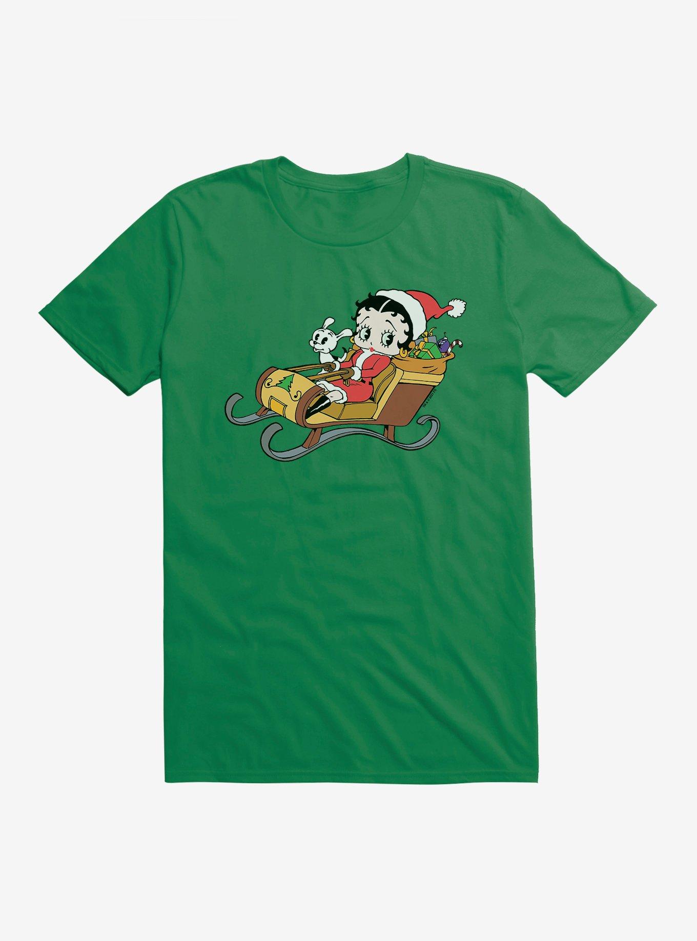 Betty Boop Sleigh Ride T-Shirt, , hi-res