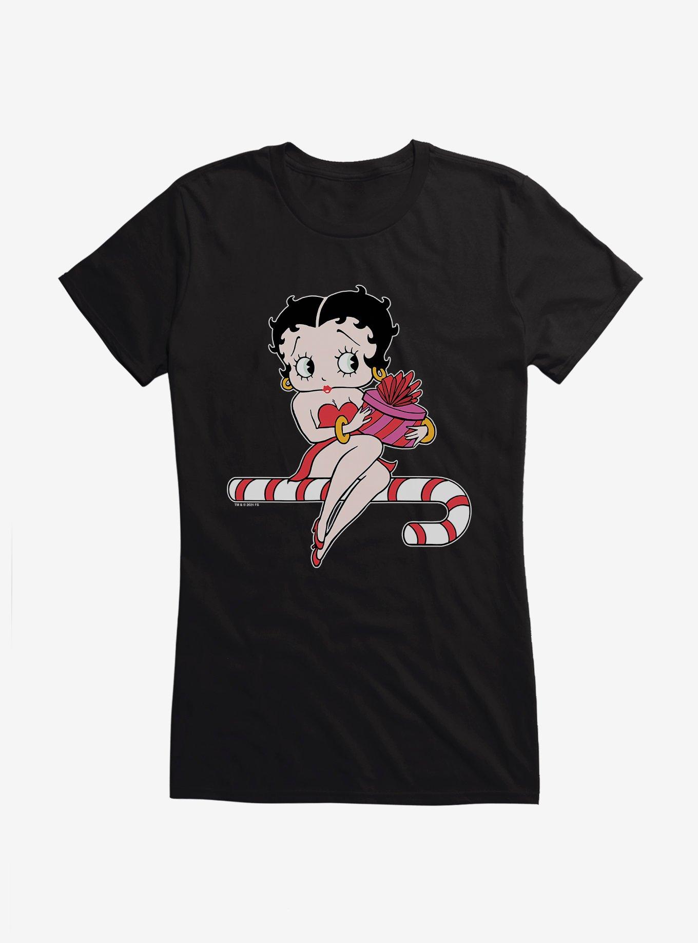 Betty Boop Candy Cane Girls T-Shirt