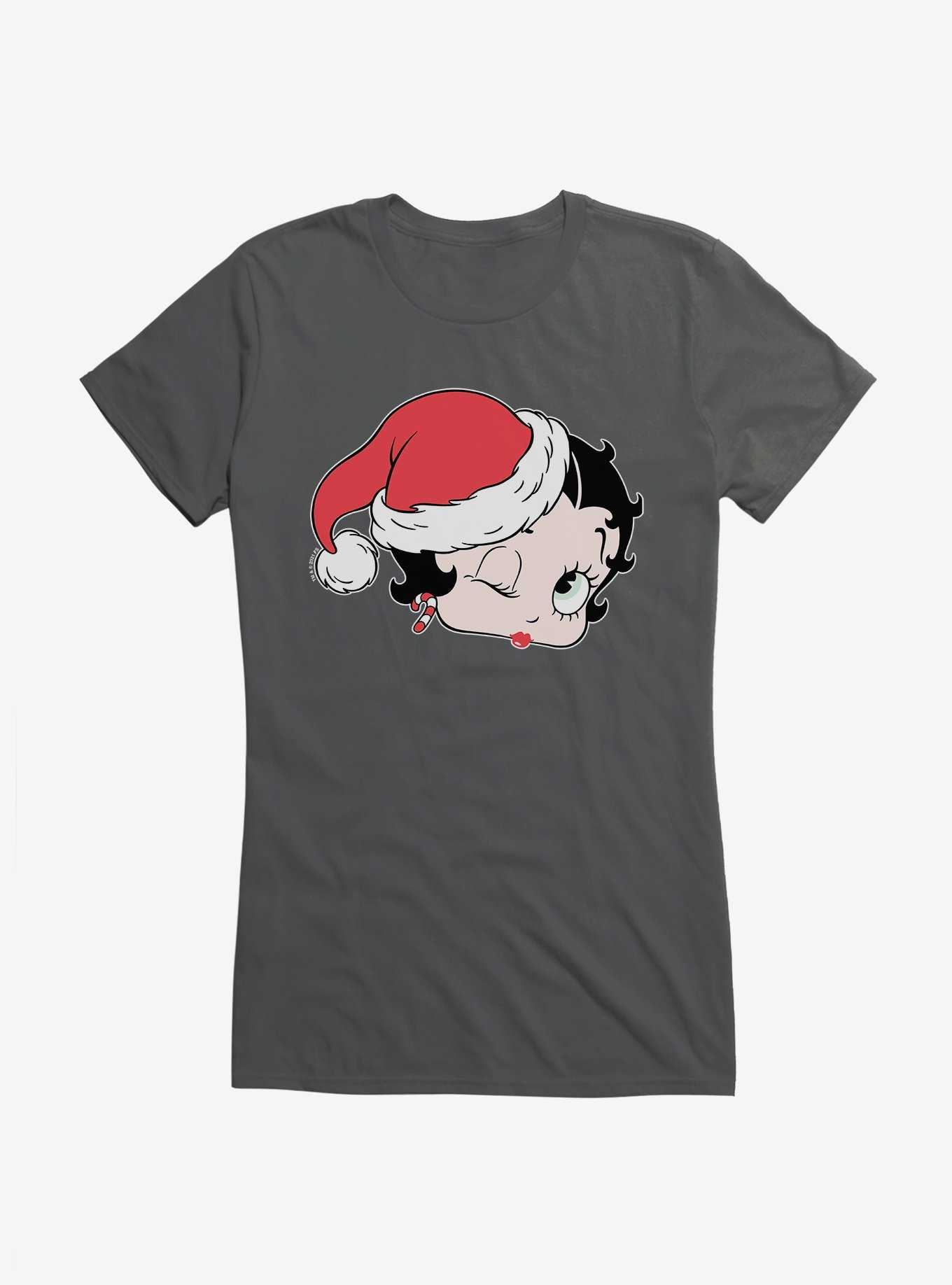Betty Boop Christmas Kiss Girls T-Shirt, , hi-res