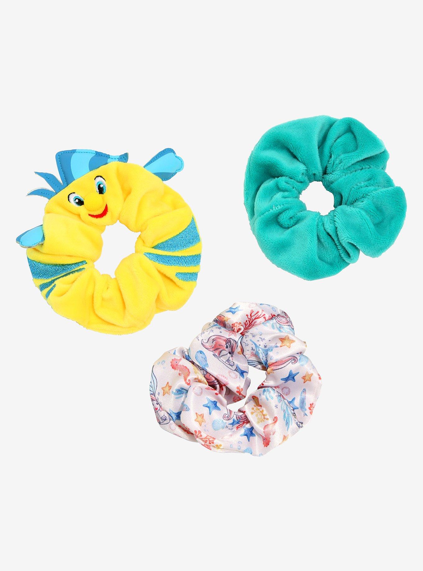 Disney The Little Mermaid Flounder Figural Scrunchie Set, , hi-res