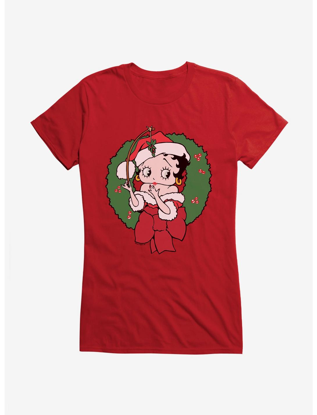 Betty Boop Mistletoe Girls T-Shirt, , hi-res