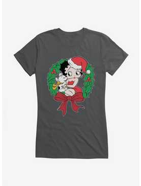 Betty Boop Pudgys Wreath Girls T-Shirt, , hi-res