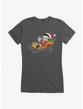 Betty Boop Sleigh Ride Girls T-Shirt, , hi-res