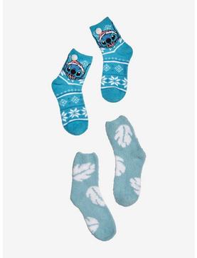Disney Lilo & Stitch Fair Isle Fuzzy Socks 2 Pair, , hi-res