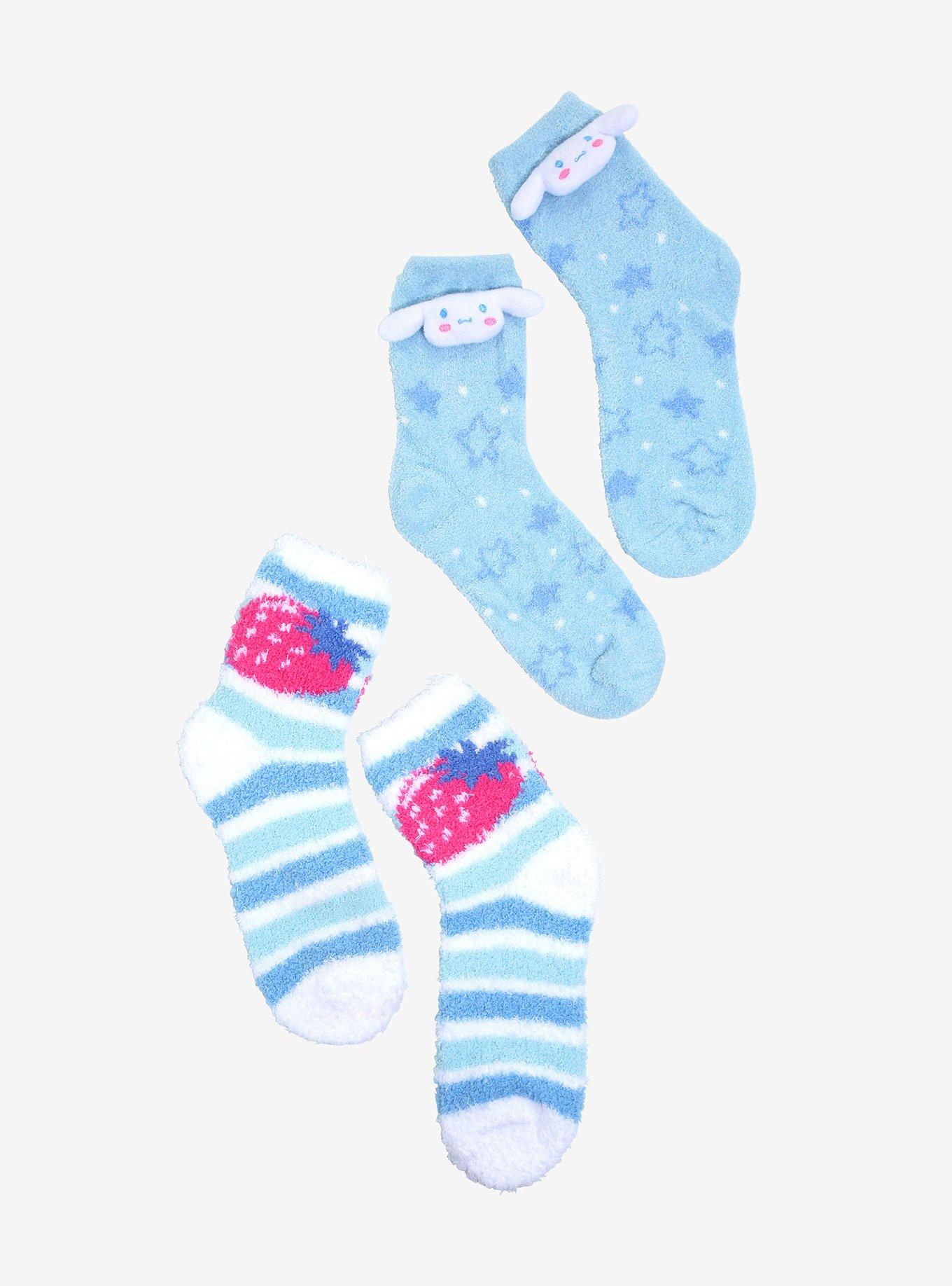 Cinnamoroll Plush Fuzzy Socks 2 Pair, , hi-res