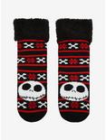 The Nightmare Before Christmas Jack Holiday Stripe Cozy Slipper Socks, , hi-res