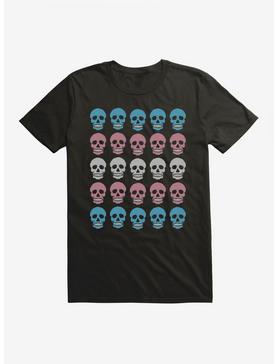 ICreate Pride Trans Flag Skulls T-Shirt, , hi-res