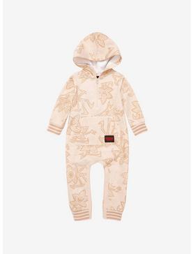Plus Size Stranger Things Demogorgon Hooded Long Sleeve Infant One-Piece - BoxLunch Exclusive, , hi-res