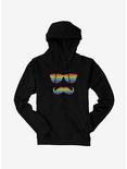 ICreate Pride Rainbow Sunglasses And Mustache Hoodie, , hi-res