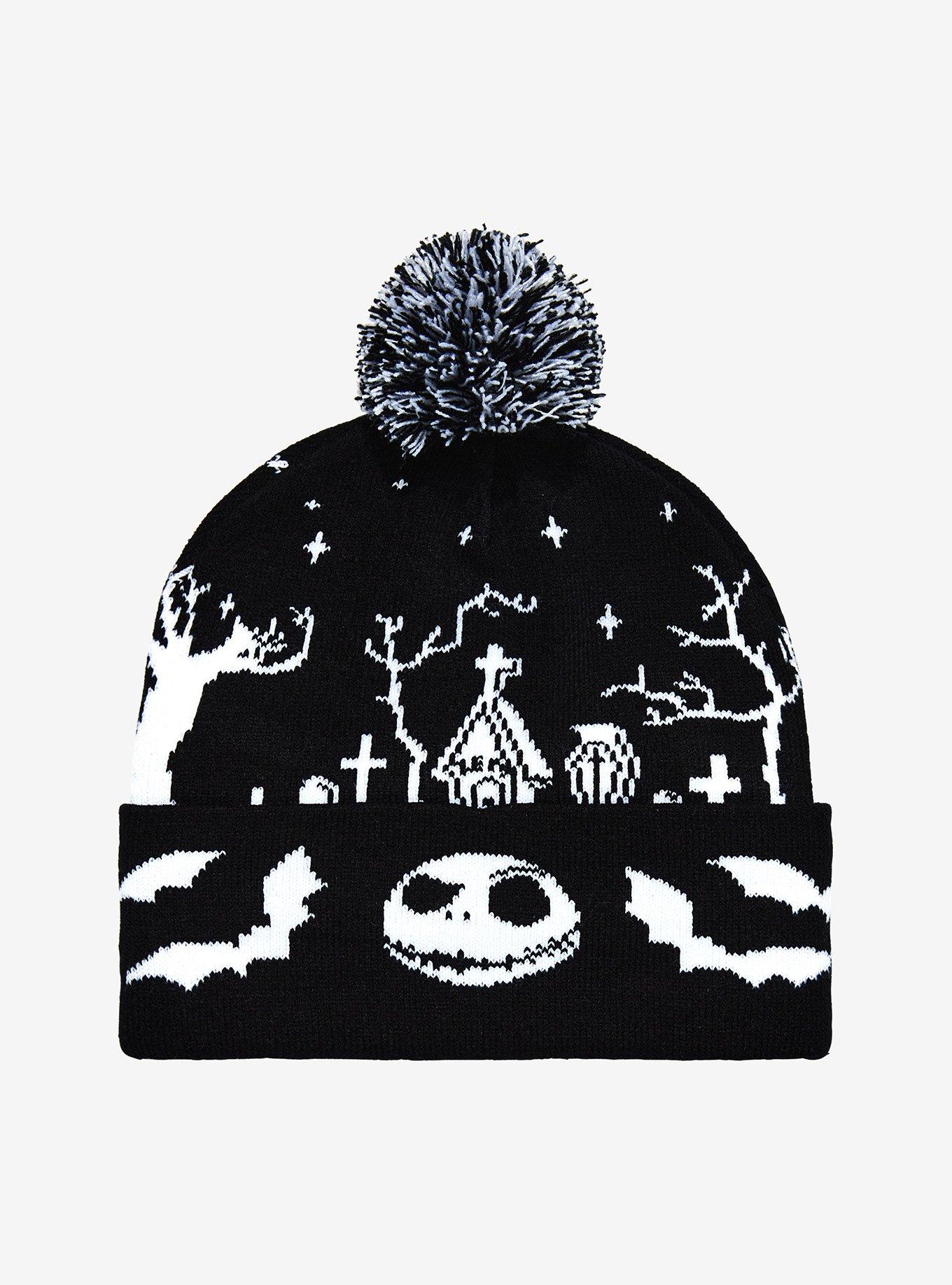 The Nightmare Before Christmas Jack Graveyard Pom Beanie, , hi-res